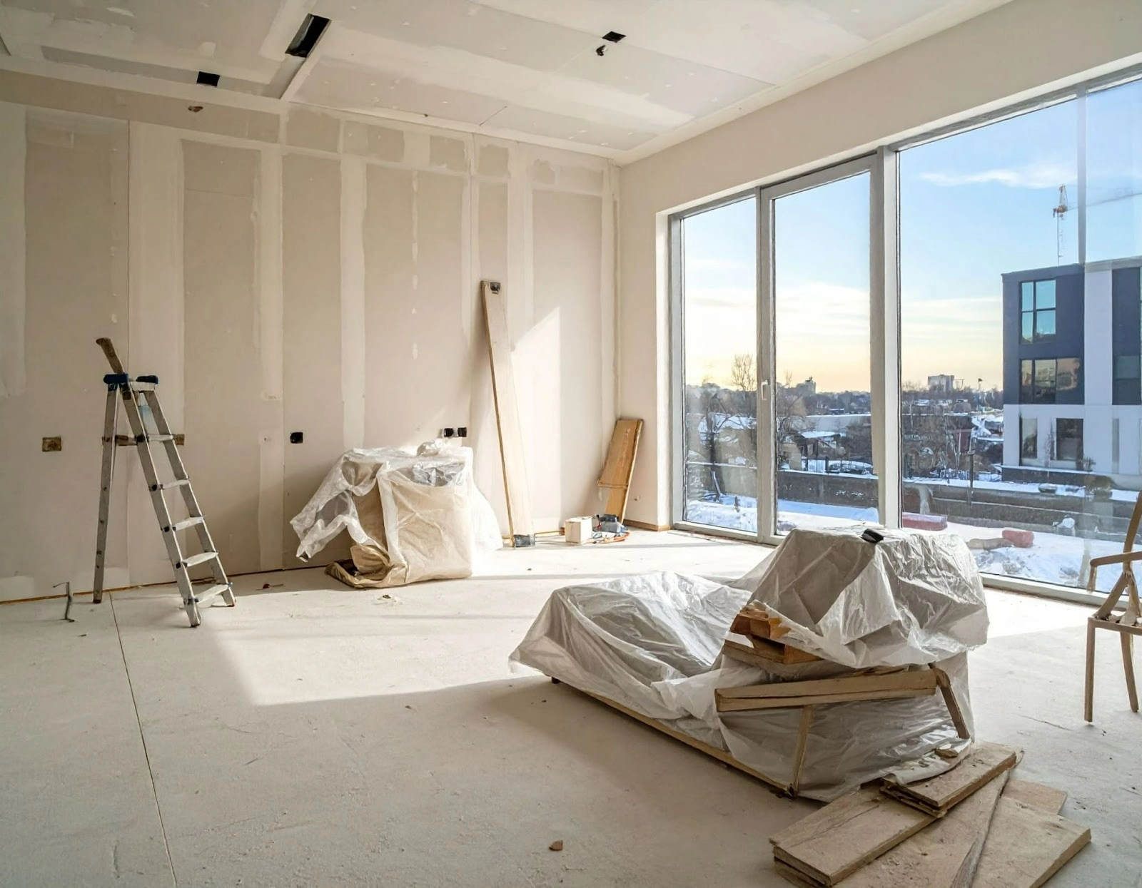 室內施工裝潢現場