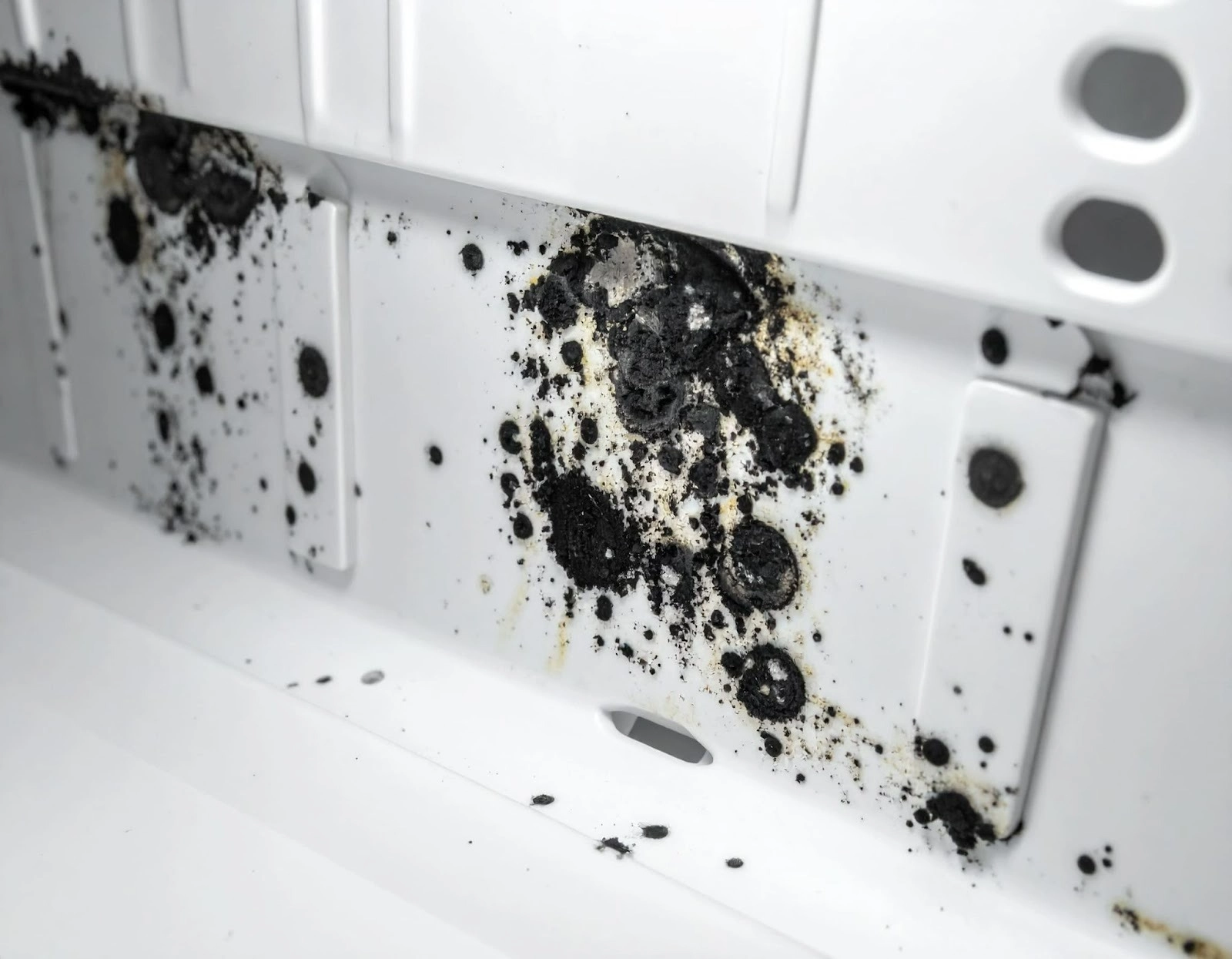 除濕機發霉,水箱內壁出現黑色霉斑