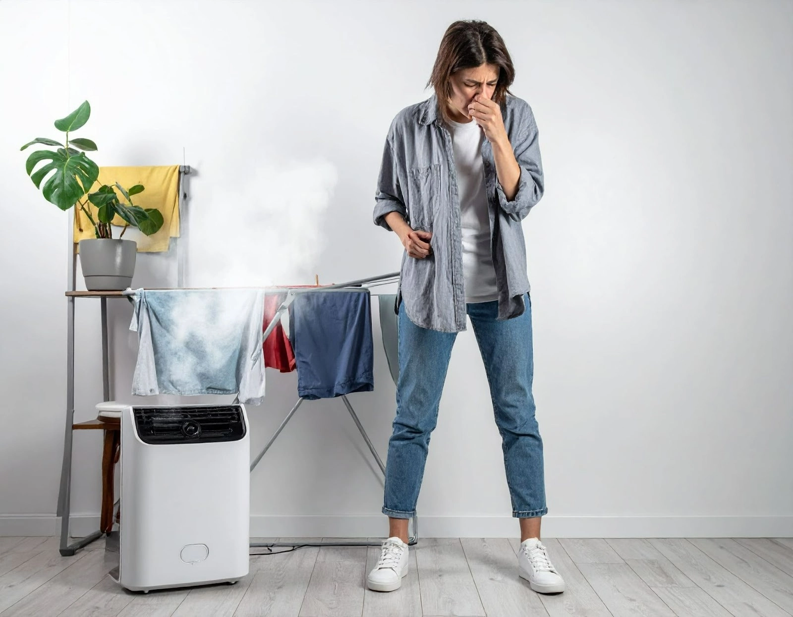 雨天室內晾衣,除濕機運轉中卻散出異味