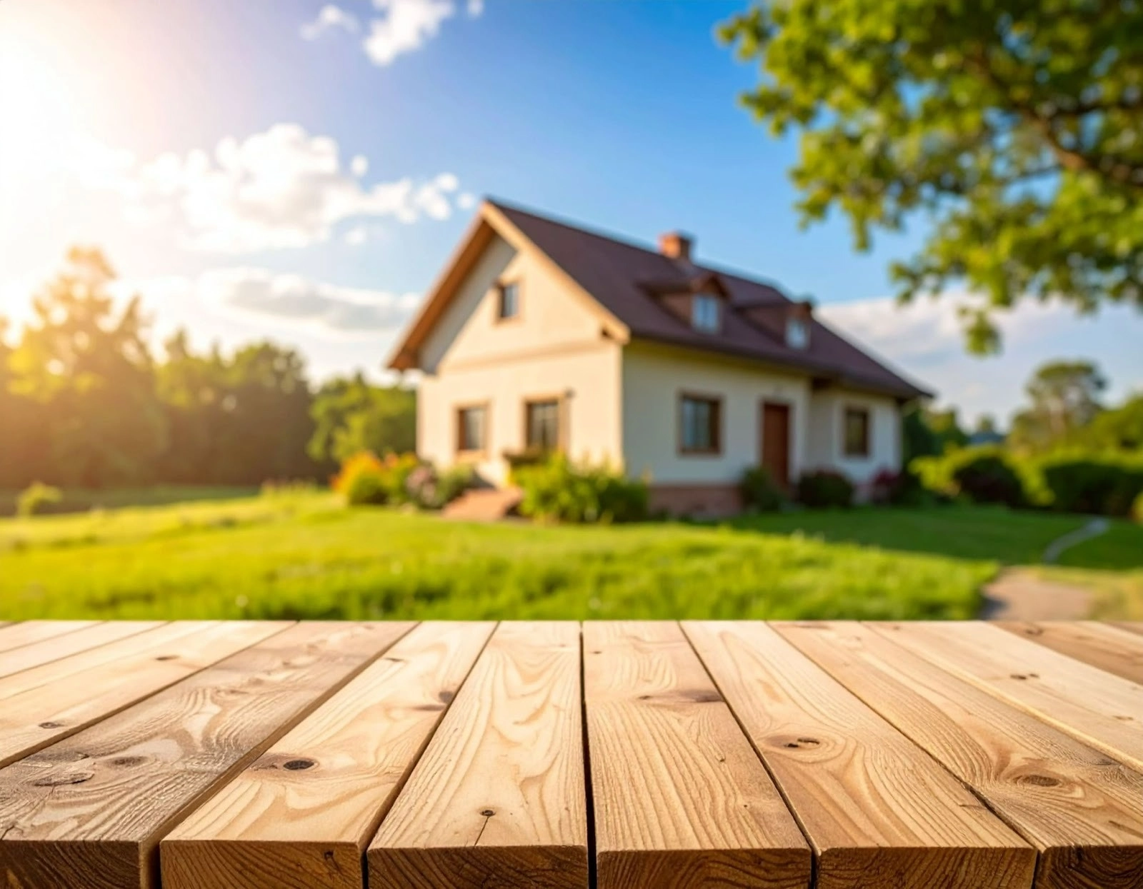 放在空屋旁的木板