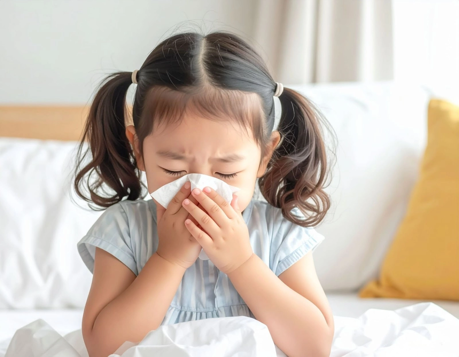 小孩在房間咳嗽流鼻水