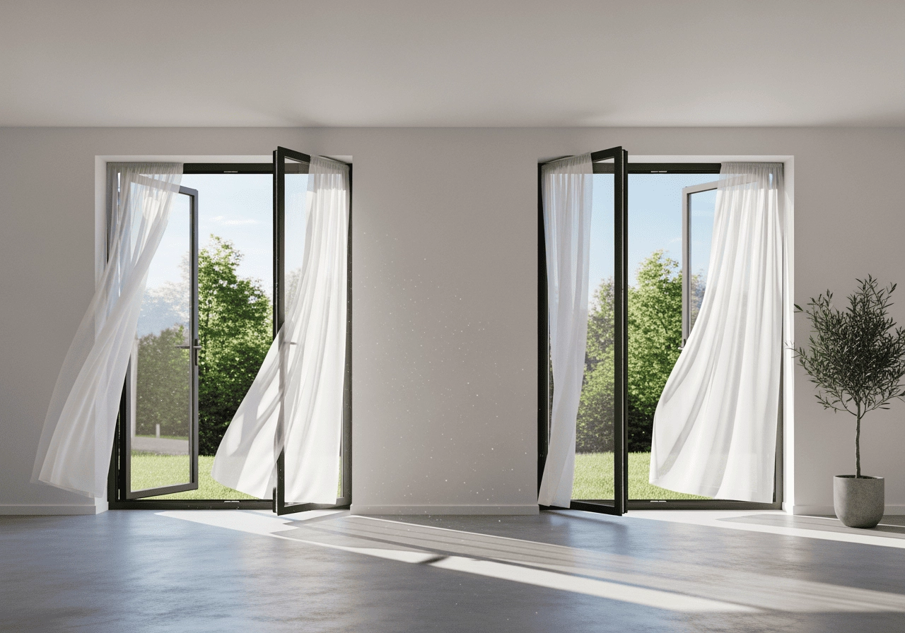 新屋空間開窗通風畫面 