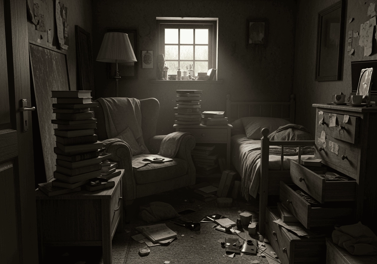 小房間擺滿家具空間擁擠不通風