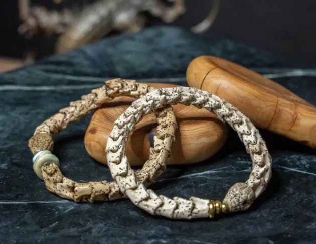 星月蛇鐲(尾巴銀飾)