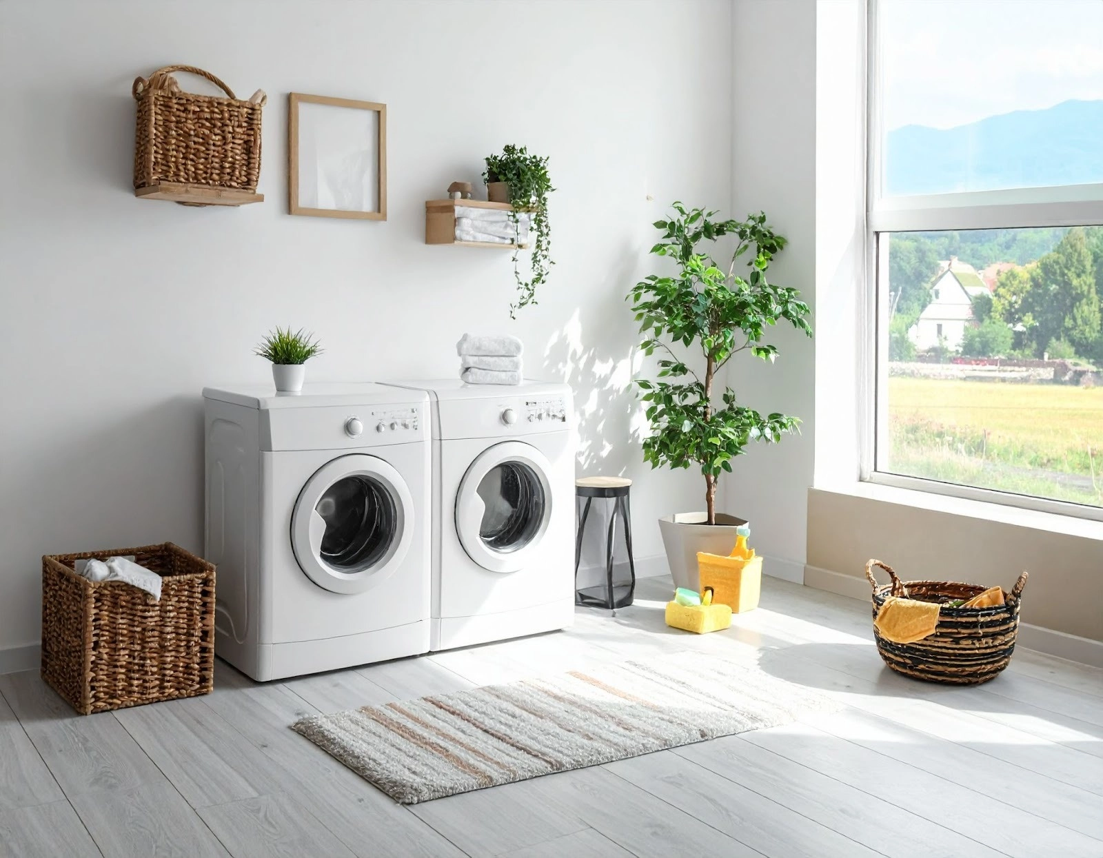 裝修完畢的衣物間